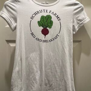 The Office Tee with Beet Design